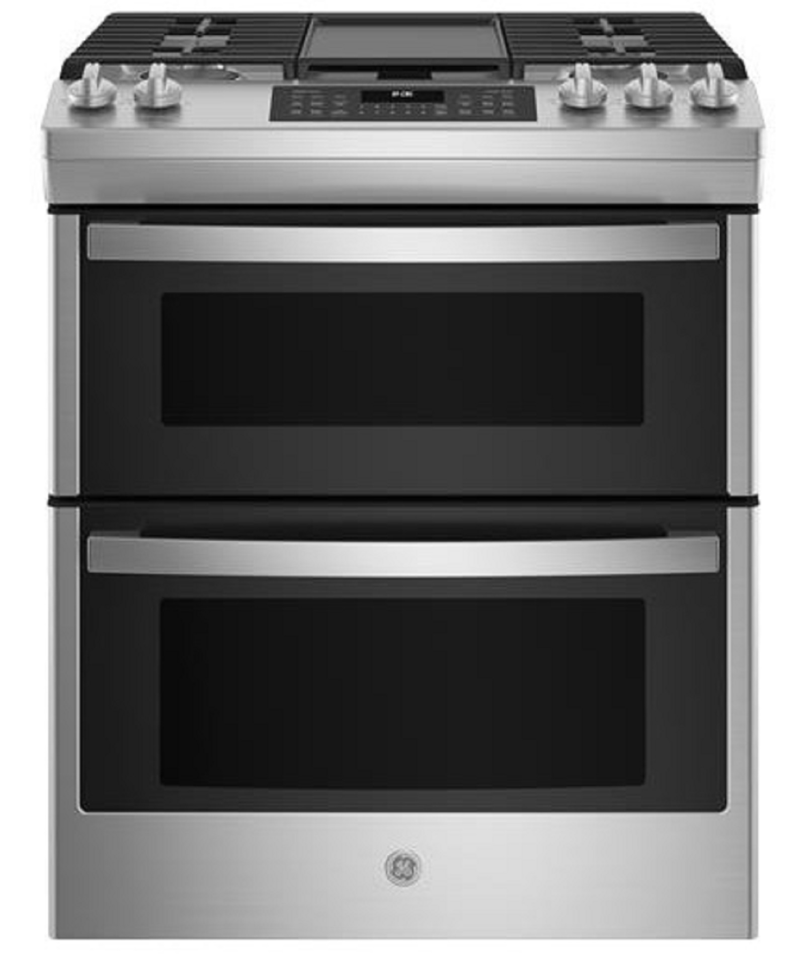 GE JGSS86SPSS 6.7 Cu. Ft. SlideIn Gas Double Oven Range in Stainless