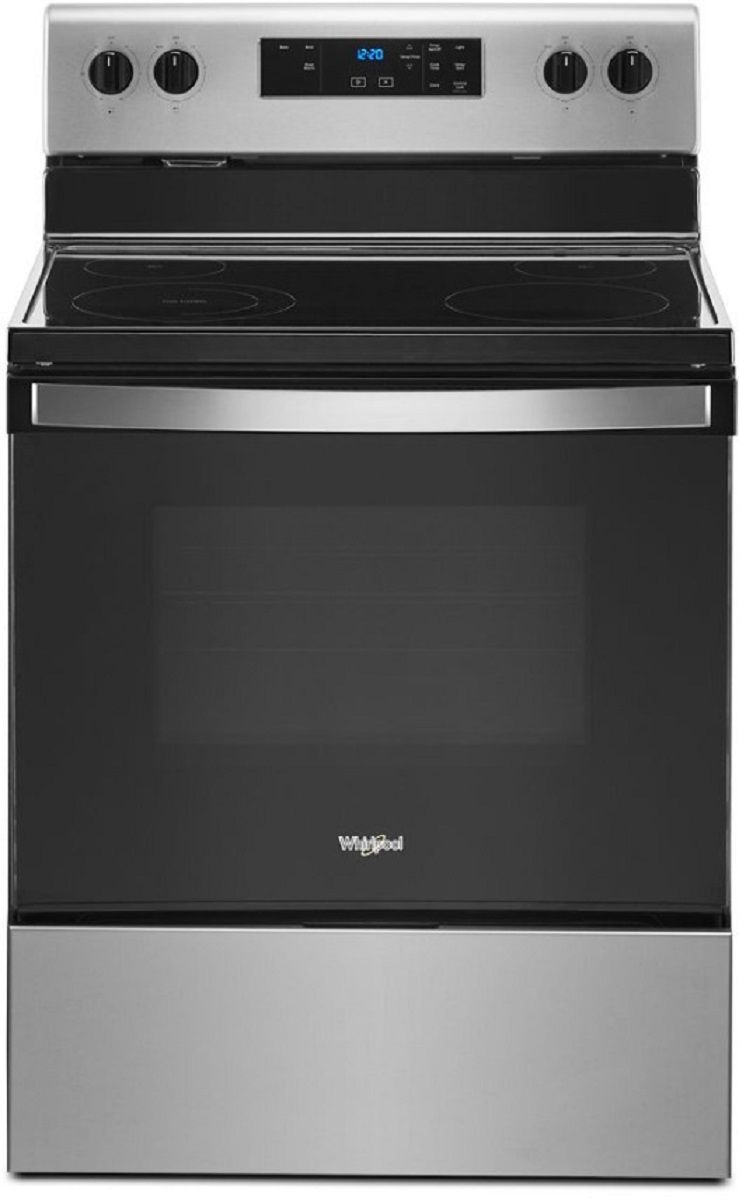 Whirlpool WFE320M0JS 30" 5.3 Cu. Ft. Stainless Steel Electric Range with 4 Burners American