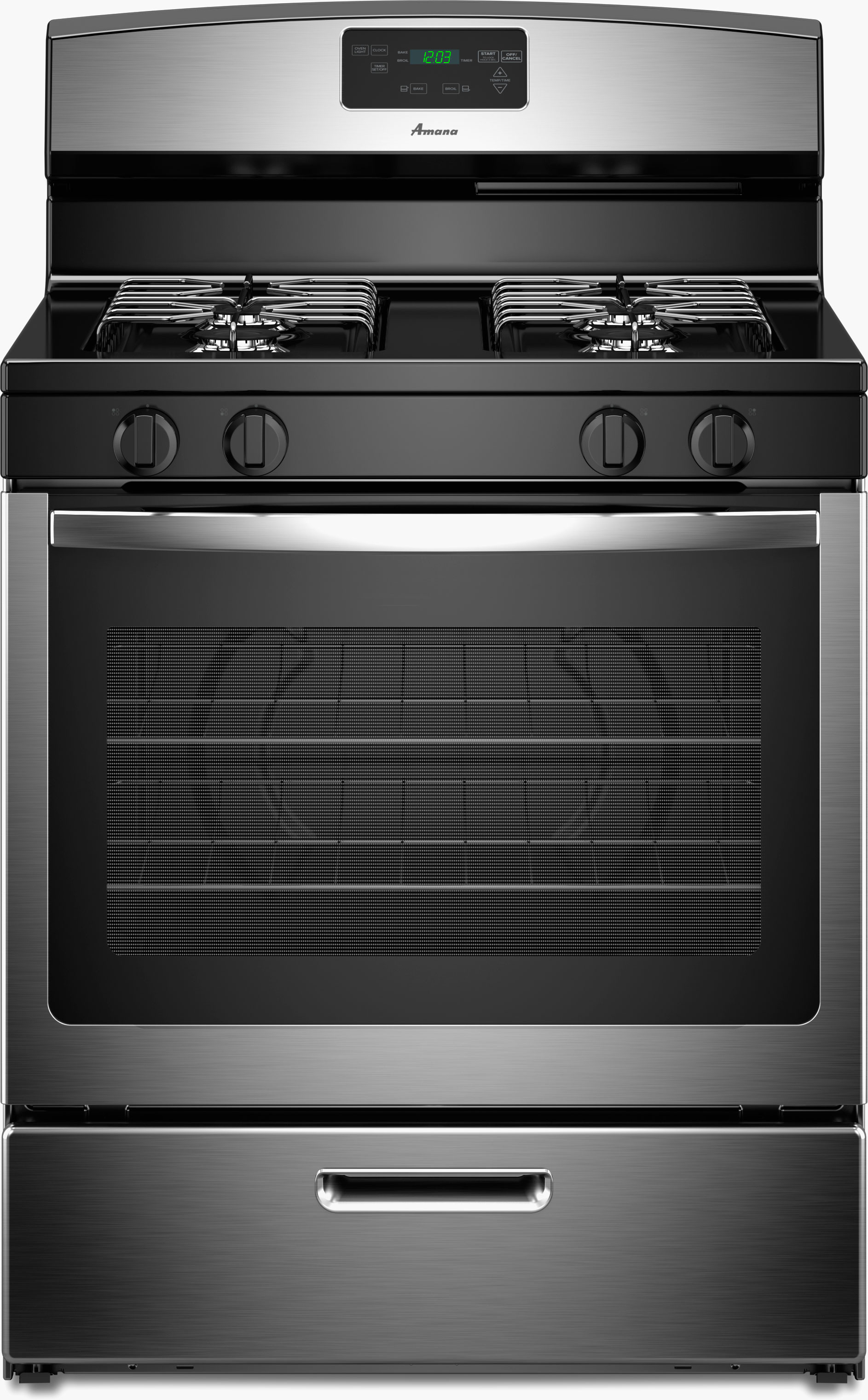 Amana AGR5330BAS 30 Inch Freestanding Gas Range with Boiler Drawer