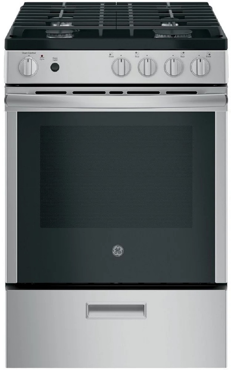 GE 94097 JGAS640RMSS 24 Inch Freestanding Gas Range American