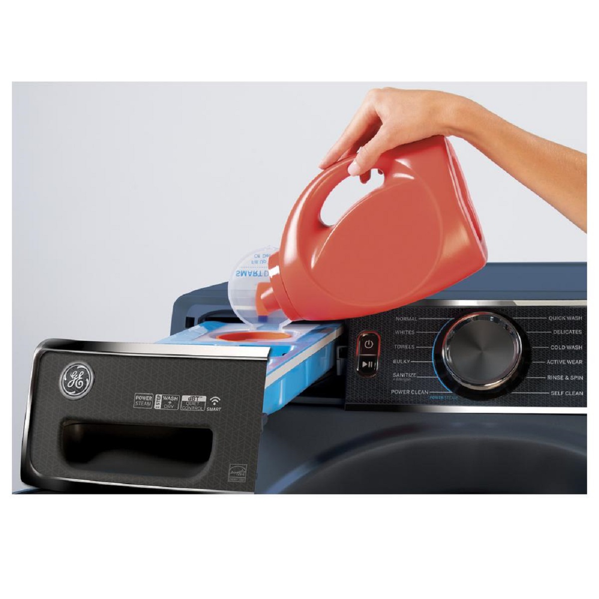 GE GFW850SPNRS 5.0 cu. ft. Sapphire Blue Front Load Washing Machine