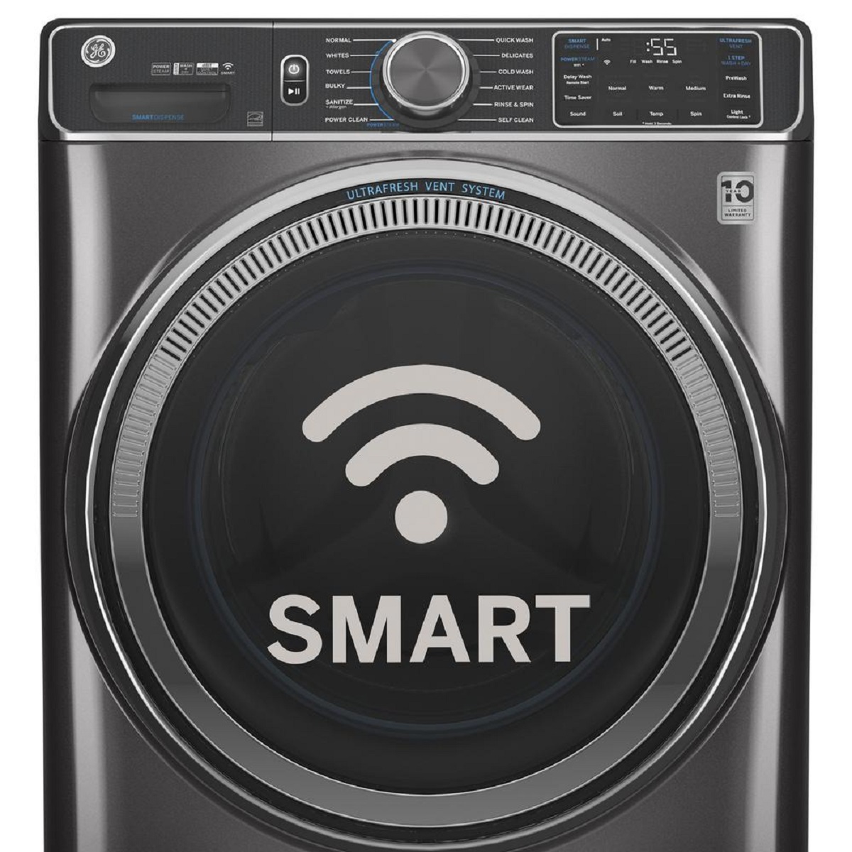 GE GFW850SPNRS 5.0 cu. ft. Sapphire Blue Front Load Washing Machine