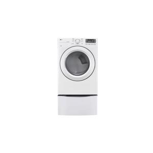 LG DLE3180W 7.4 Cu. Ft. Ultra Large Capacity Front Load Electric Dryerâ„¢ w/ Sensor Dry - White view 1