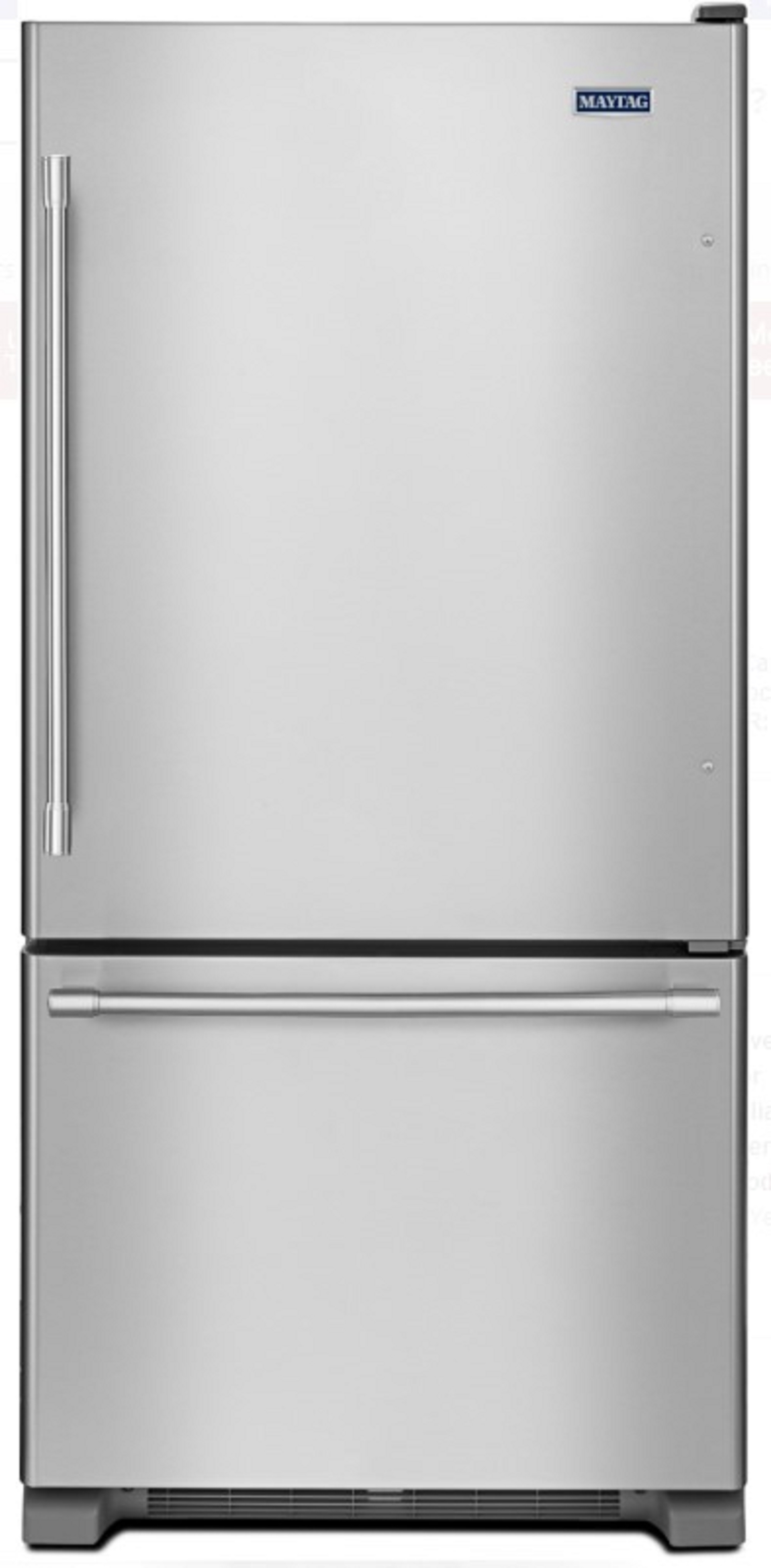 Whirlpool MBR1957FEZ GE30nch W 19 cu.ft Bottom Freezer Refrigerator